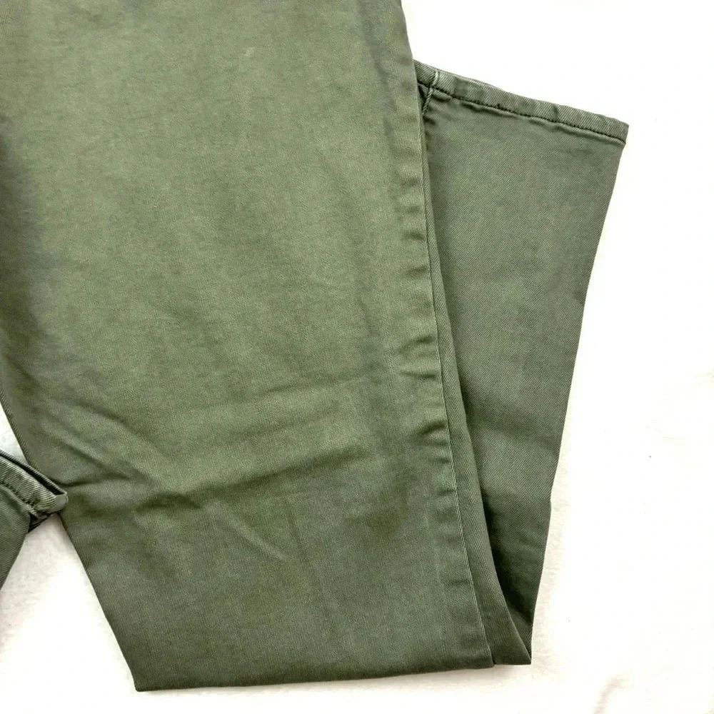 Seven7 Green Military Utility Ankle Stretch Midrise Ankle Skinny Pants Size 16 - Picture 10 of 15
